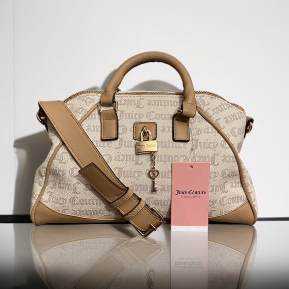 Juicy Couture Handbags - Juicy Couture Eastside Westside white Pecan Satchel crossbody bag